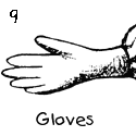 9th stage of gowning are the gloves